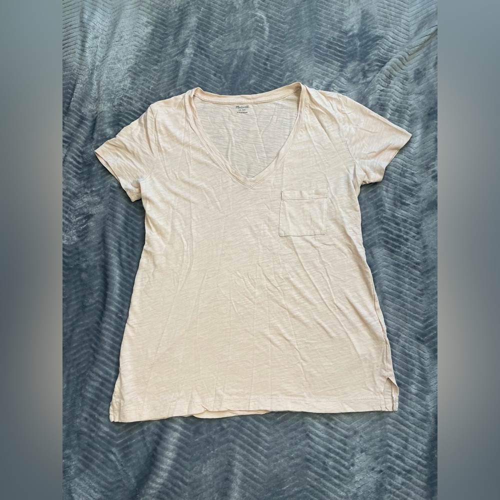 Madewell Whisper V-Neck‎ Tee XS